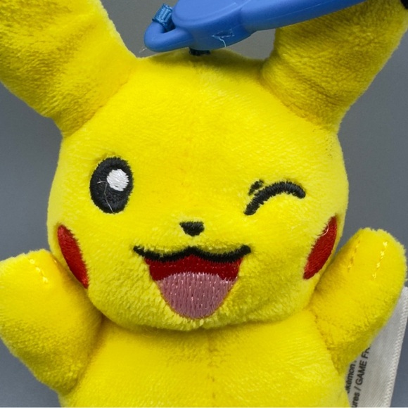 🧸 3/$15 | 2024 Pokémon Pikachu Plush Keychain Clip Yellow Stuffed Toy Nintendo - Picture 2 of 8